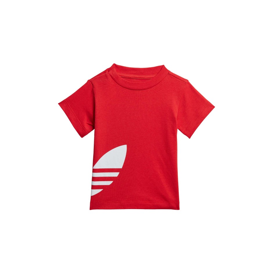 adidas Originals BIG TREFOIL SHORTS TEE SET FM5610 Red