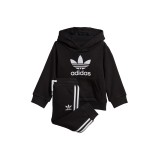 adidas Originals TREFOIL HOODIE SET DV2809 Black Image 