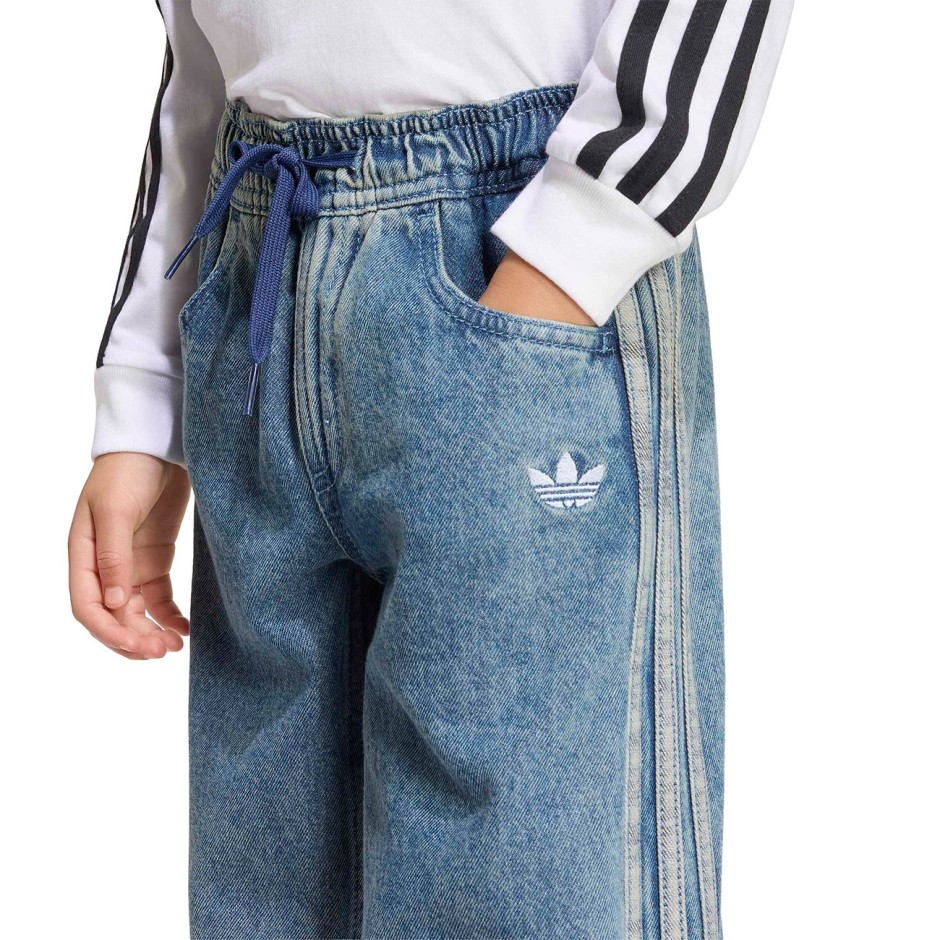 Παιδικό Τζιν Παντελόνι Σιέλ - adidas Originals Firebird Denim