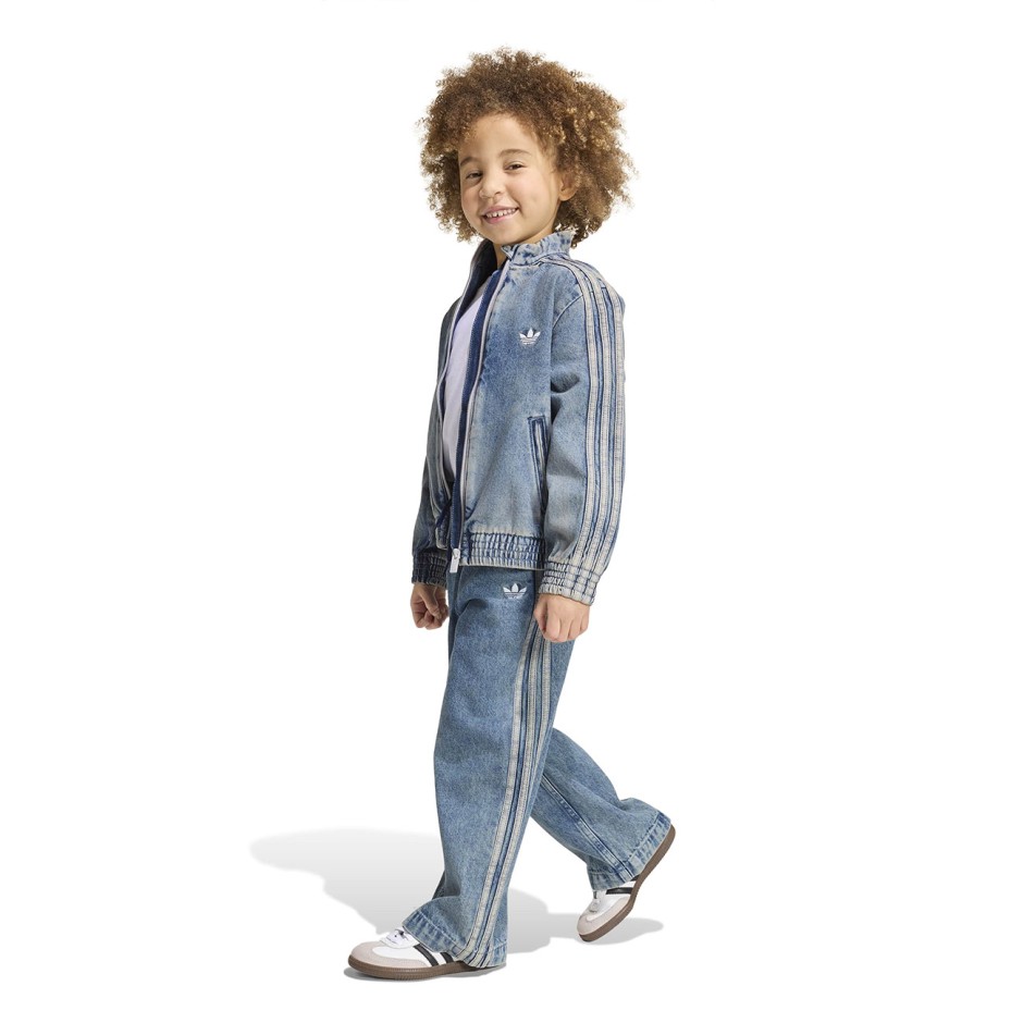 Παιδικό Τζιν Παντελόνι Σιέλ - adidas Originals Firebird Denim
