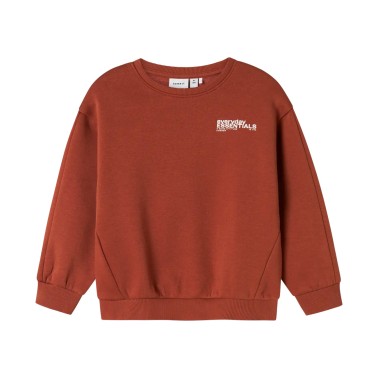 Παιδική Μακρυμάνικη Μπλούζα Καφέ - Name It Nmmokian