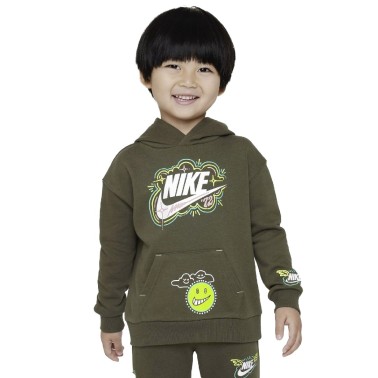 Nike Sportswear "Art of Play" French Terry Καφέ - Παιδική Μπλούζα Φούτερ