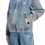 Παιδικό Μπουφάν Μπλε - adidas Originals Firebird Denim Εικόνα 2
