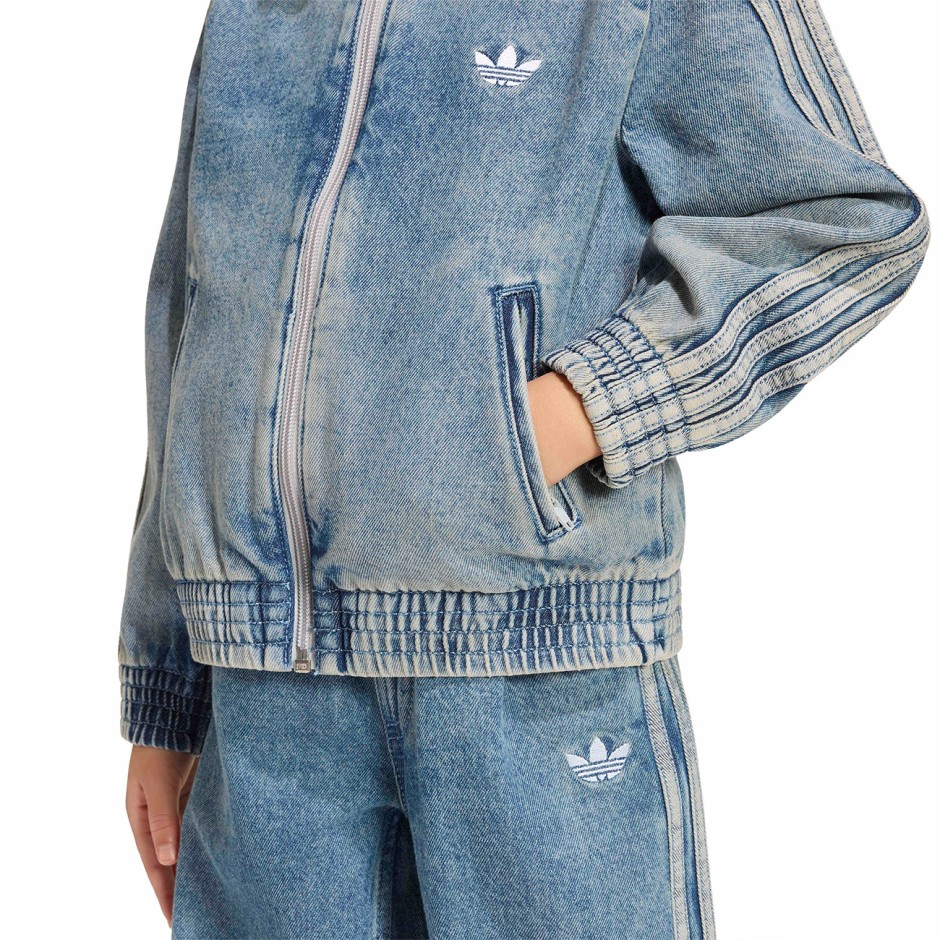 Παιδικό Μπουφάν Μπλε - adidas Originals Firebird Denim