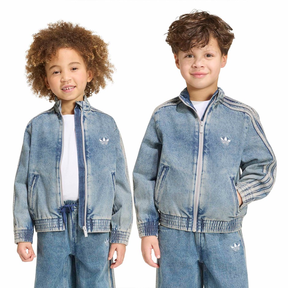 Παιδικό Μπουφάν Μπλε - adidas Originals Firebird Denim