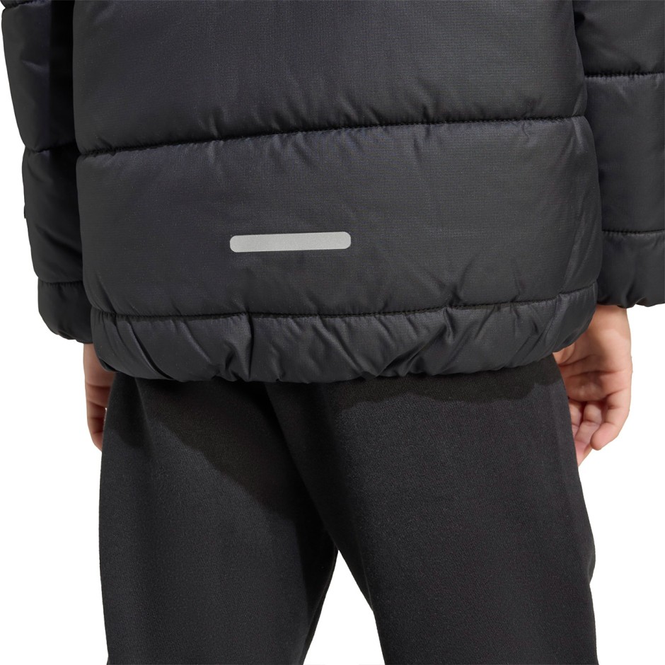 Παιδικό Μπουφάν Μαύρο - adidas Sportswear Essentials 3-Stripes Padded
