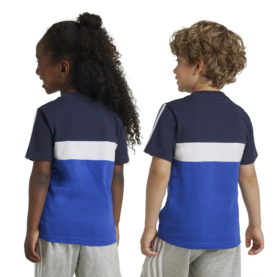Παιδική Κοντομάνικη Μπλούζα Μπλε - adidas Sportswear Tiberio 3-Stripes