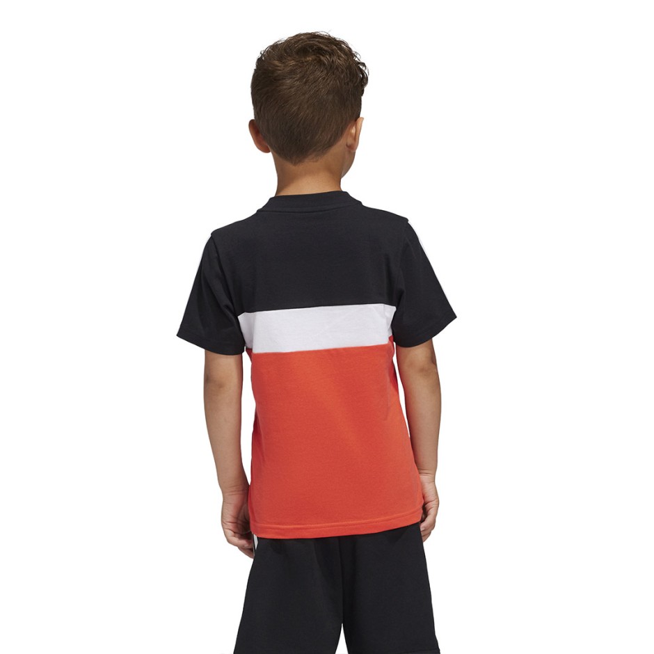 Παιδική Κοντομάνικη Μπλούζα Κόκκινη - adidas Sportswear Tiberio 3-Stripes