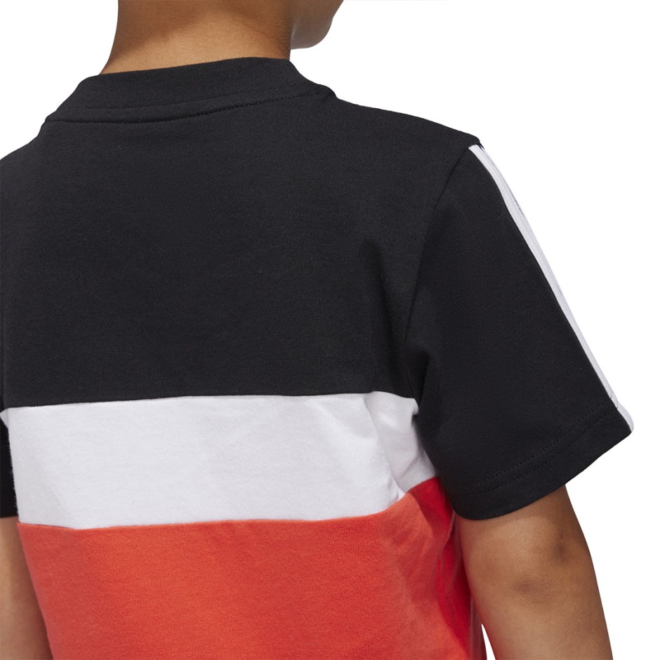 Παιδική Κοντομάνικη Μπλούζα Κόκκινη - adidas Sportswear Tiberio 3-Stripes