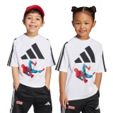 Παιδική Κοντομάνικη Μπλούζα Λευκή - adidas Sportswear Marvel Spider-Man Εικόνα 1