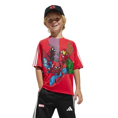 Παιδική Κοντομάνικη Μπλούζα Κόκκινη - adidas Sportswear Marvel Spider-Man