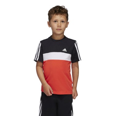 Παιδική Κοντομάνικη Μπλούζα Κόκκινη - adidas Sportswear Tiberio 3-Stripes