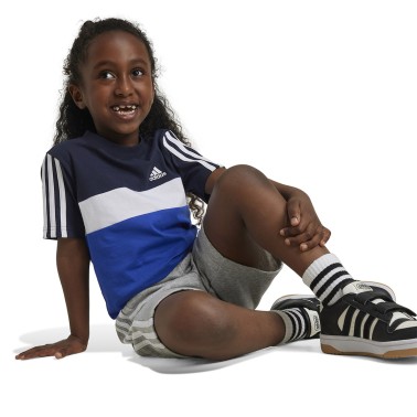 Παιδική Κοντομάνικη Μπλούζα Μπλε - adidas Sportswear Tiberio 3-Stripes