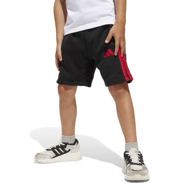 Παιδική Βερμούδα Μαύρη - adidas Sportswear Essentials 3-Stripes