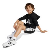 Παιδική Βερμούδα Μαύρη - adidas Sportswear Essentials 3-Stripes Εικόνα 3