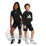 Παιδική Βερμούδα Μαύρη - adidas Sportswear Essentials 3-Stripes Εικόνα 4