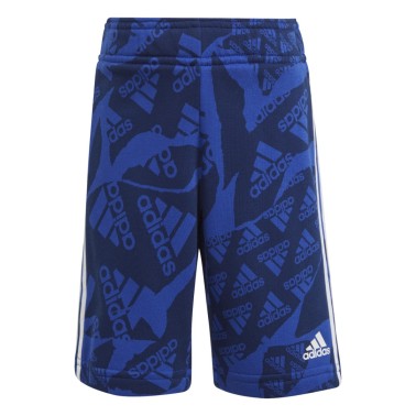 Παιδική Βερμούδα Μπλε - adidas Sportswear French Terry Camo Logo