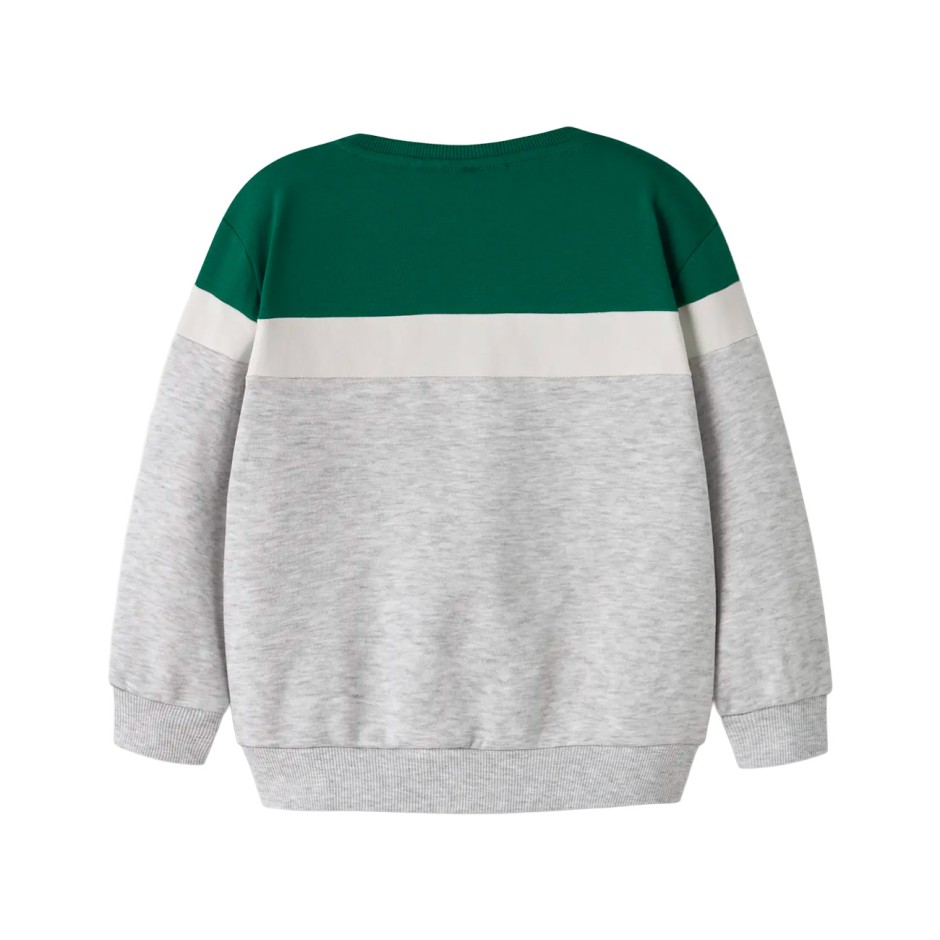 NAME IT NMMLORCAN LS NREG SWEAT CARD BRU 13259096-LIGHT GREY MELANGE Γκρί