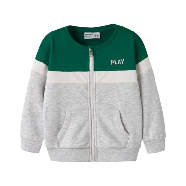 NAME IT NMMLORCAN LS NREG SWEAT CARD BRU 13259096-LIGHT GREY MELANGE Γκρί
