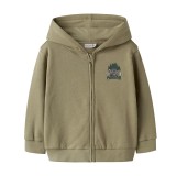 NAME IT NMMVOLTINUS NREG SWEAT CARD WH BRU 13249494-4877128 Κhaki Image 