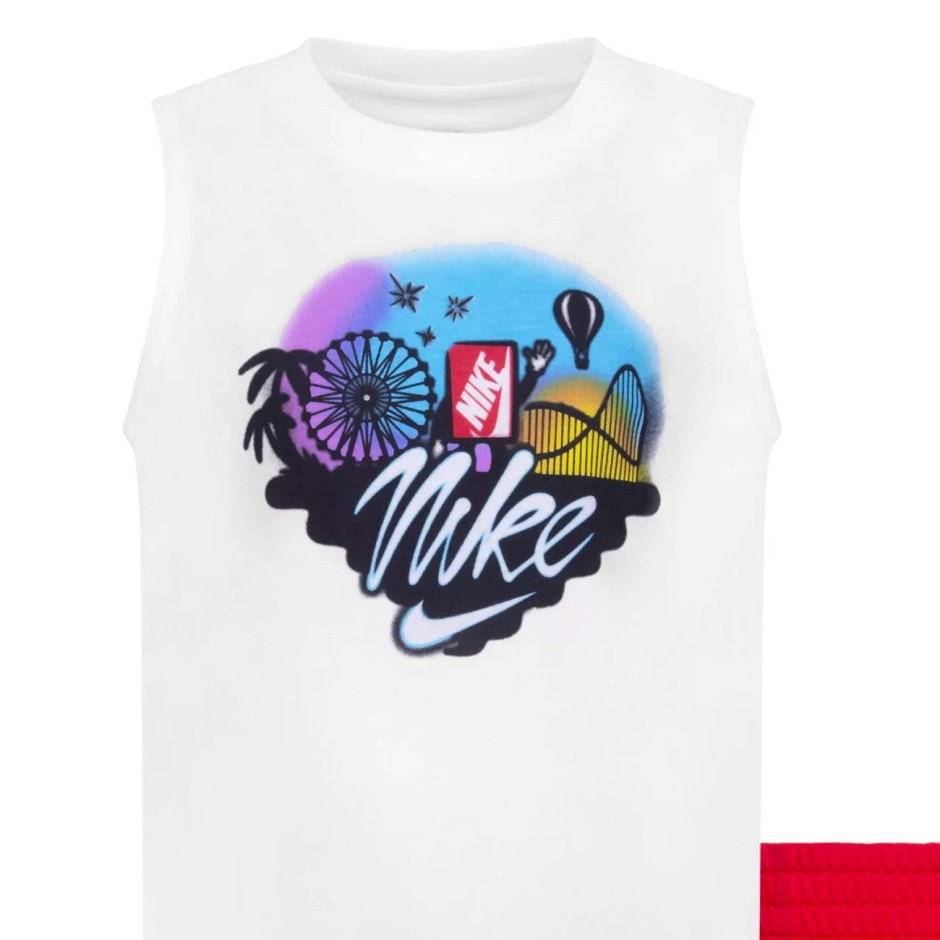 NIKE SPORTSWEAR MUSCLE SHORT SET Πολύχρωμο