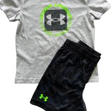UNDER ARMOUR PRINTED SS SHORT SET UASII27E-052 Colorful Image 1