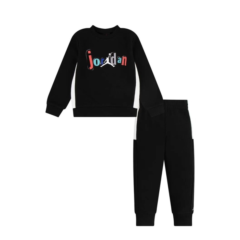 Παιδικό Σετ Φόρμας Μαύρο - Jordan Jumpman Team Blocked