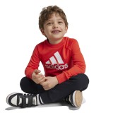 Παιδικό Σετ Φόρμας Κόκκινο - adidas Sportswear Badge of Sport Logo Εικόνα 1