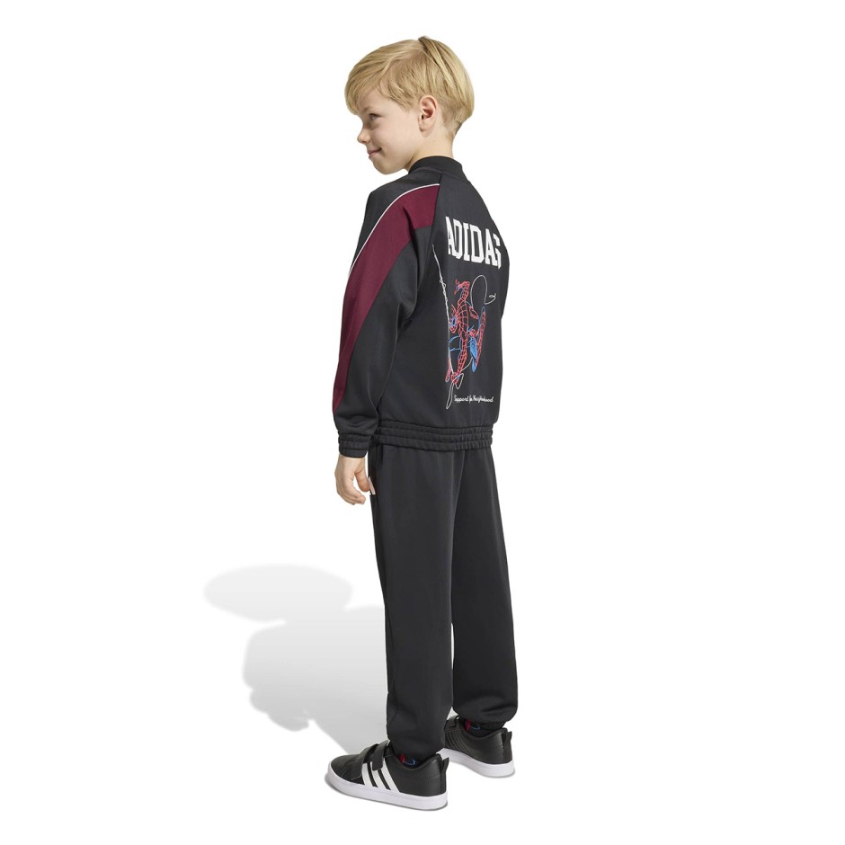 Παιδικό Σετ Φόρμας Μαύρο - adidas Sportswear Marvel Spider-Man
