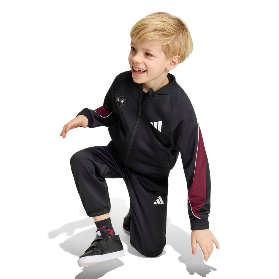 Παιδικό Σετ Φόρμας Μαύρο - adidas Sportswear Marvel Spider-Man