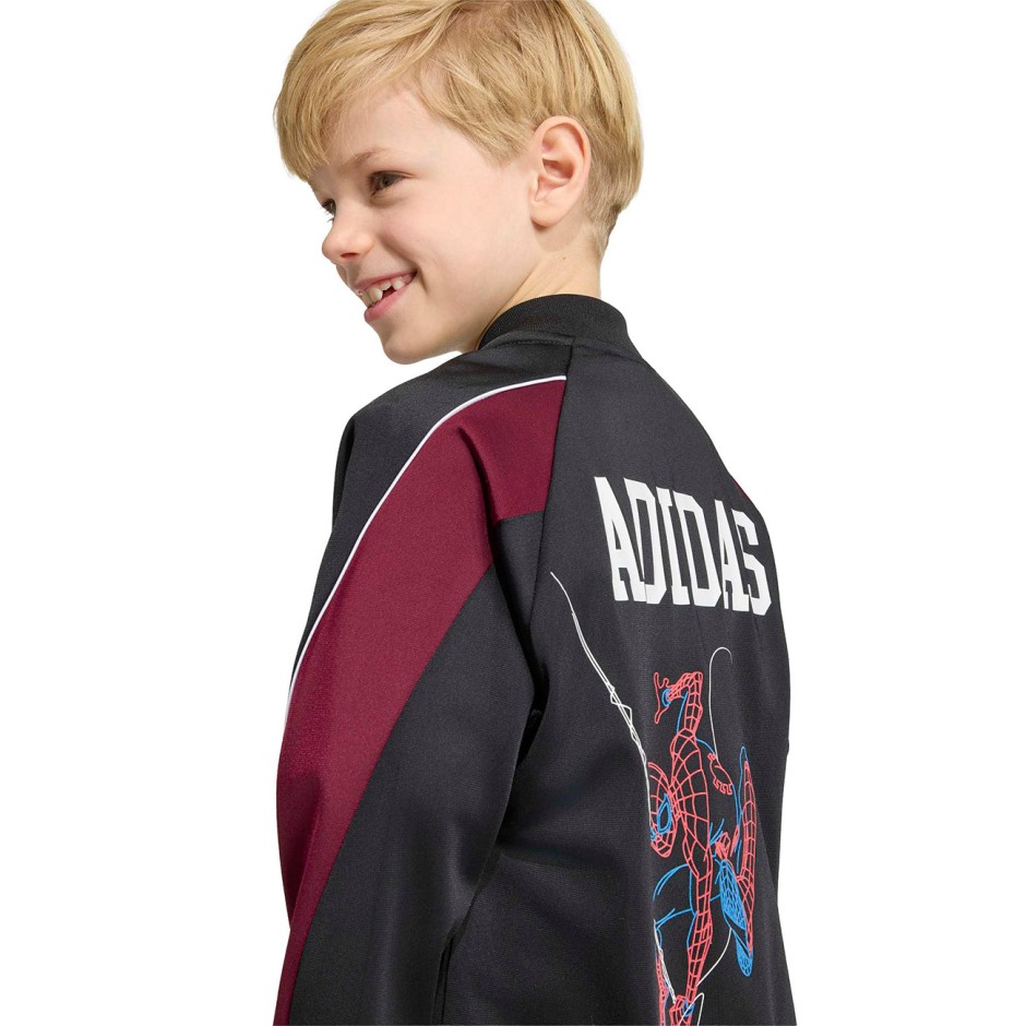 Παιδικό Σετ Φόρμας Μαύρο - adidas Sportswear Marvel Spider-Man