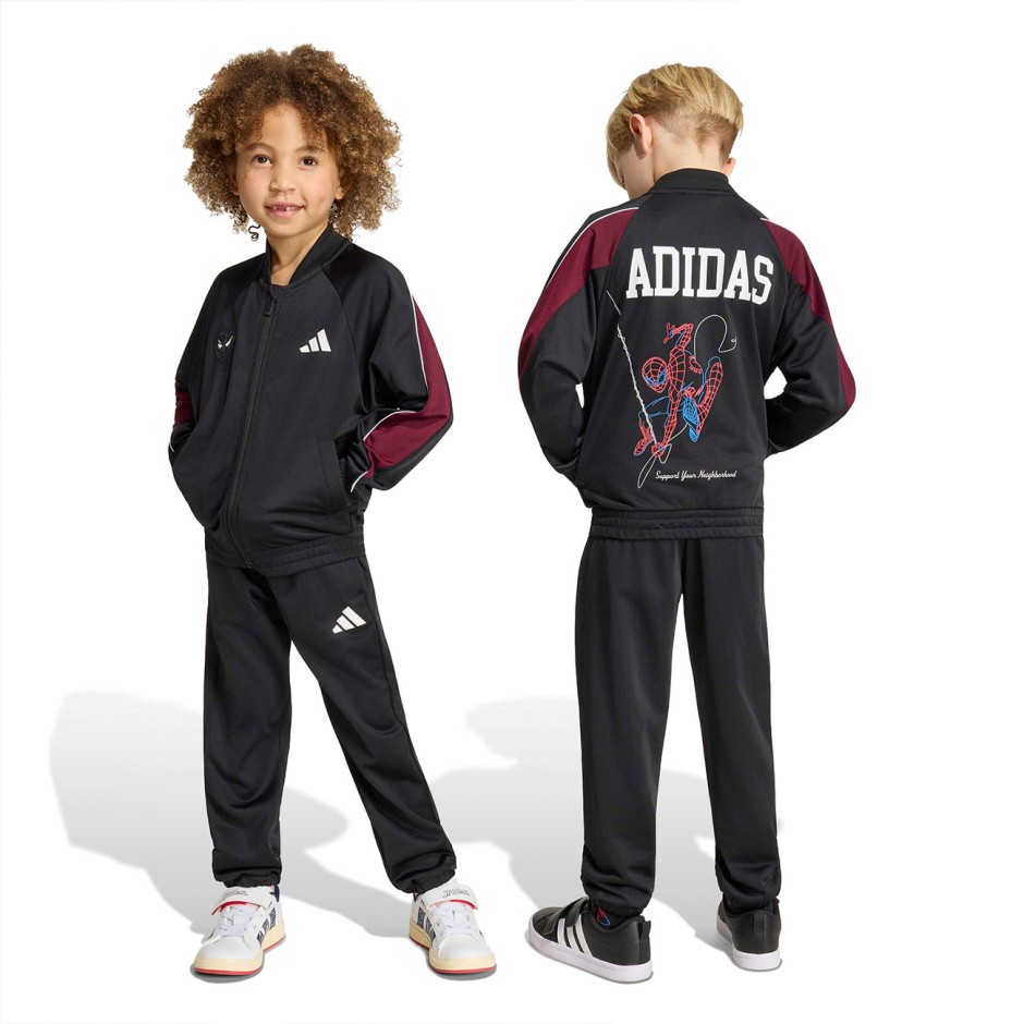 Παιδικό Σετ Φόρμας Μαύρο - adidas Sportswear Marvel Spider-Man