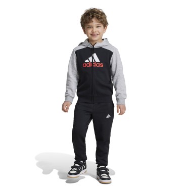 Παιδικό Σετ Φόρμας Μαύρο - adidas Sportswear Essentials Logo Fleece
