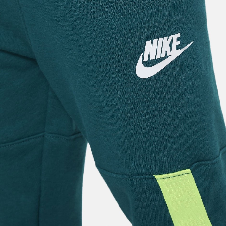 Nike Sportswear Taping French Terry Πράσινο - Παιδικό Σετ Φόρμας