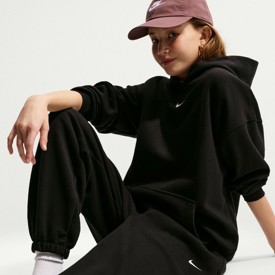 Παιδικό Παντελόνι Φόρμα Μαύρο - Nike Sportswear Studio Fleece