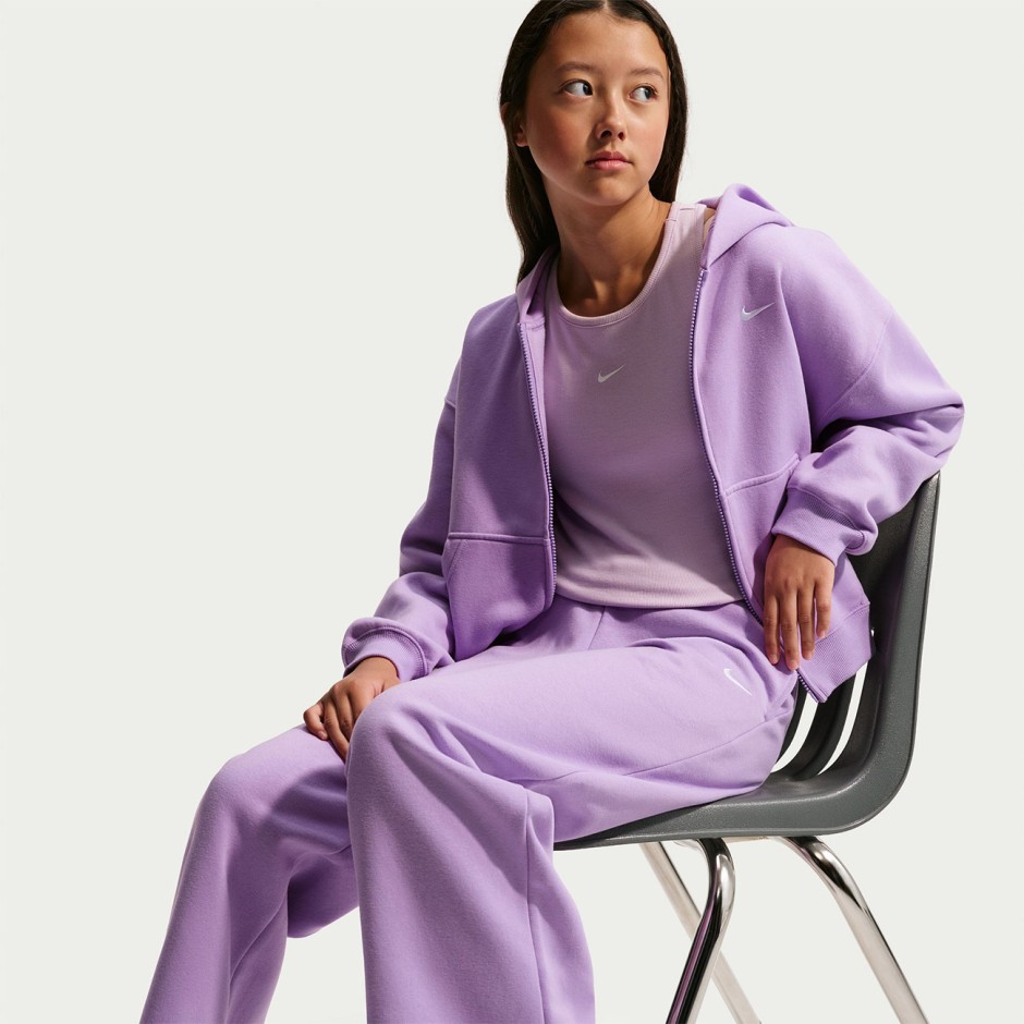 Παιδικό Παντελόνι Φόρμα Μωβ - Nike Sportswear Studio Fleece