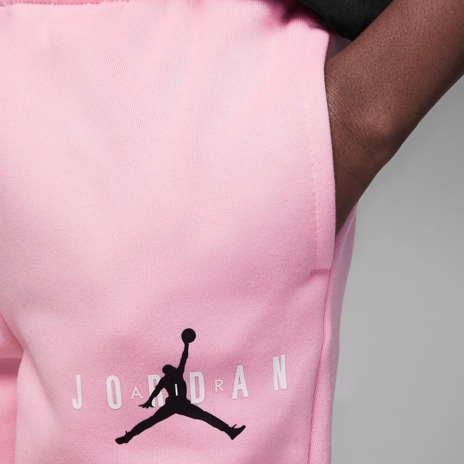 JORDAN SUSTAINABLE FLEECE PANTS Ροζ 