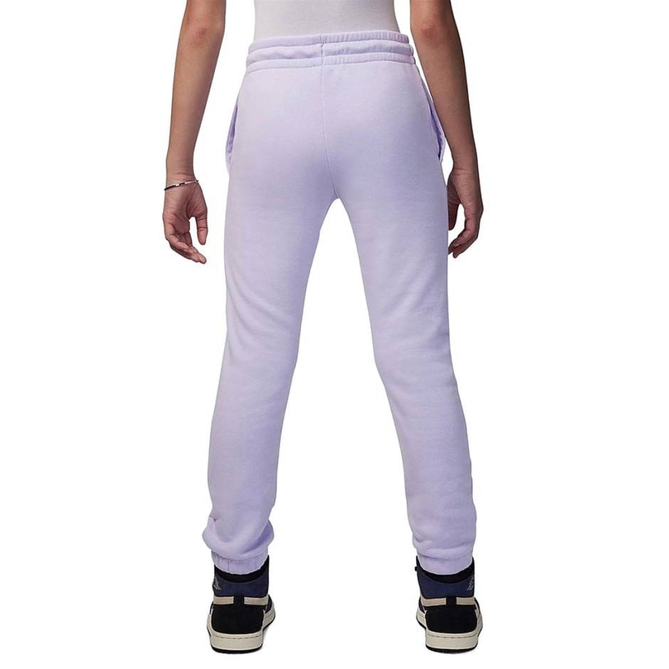 Jordan Icon Play Fleece Λιλά - Παιδικό Παντελόνι Φόρμα