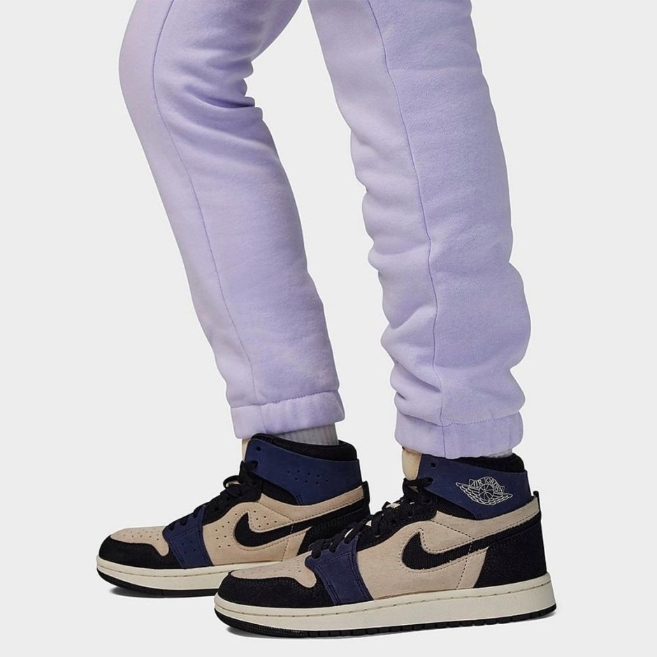 Jordan Icon Play Fleece Λιλά - Παιδικό Παντελόνι Φόρμα