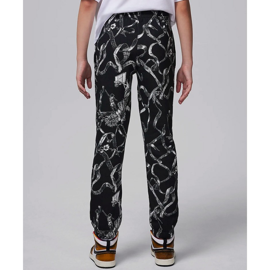 Παιδικό Παντελόνι Φόρμα Ανθρακί - Jordan Brooklyn Fleece Printed