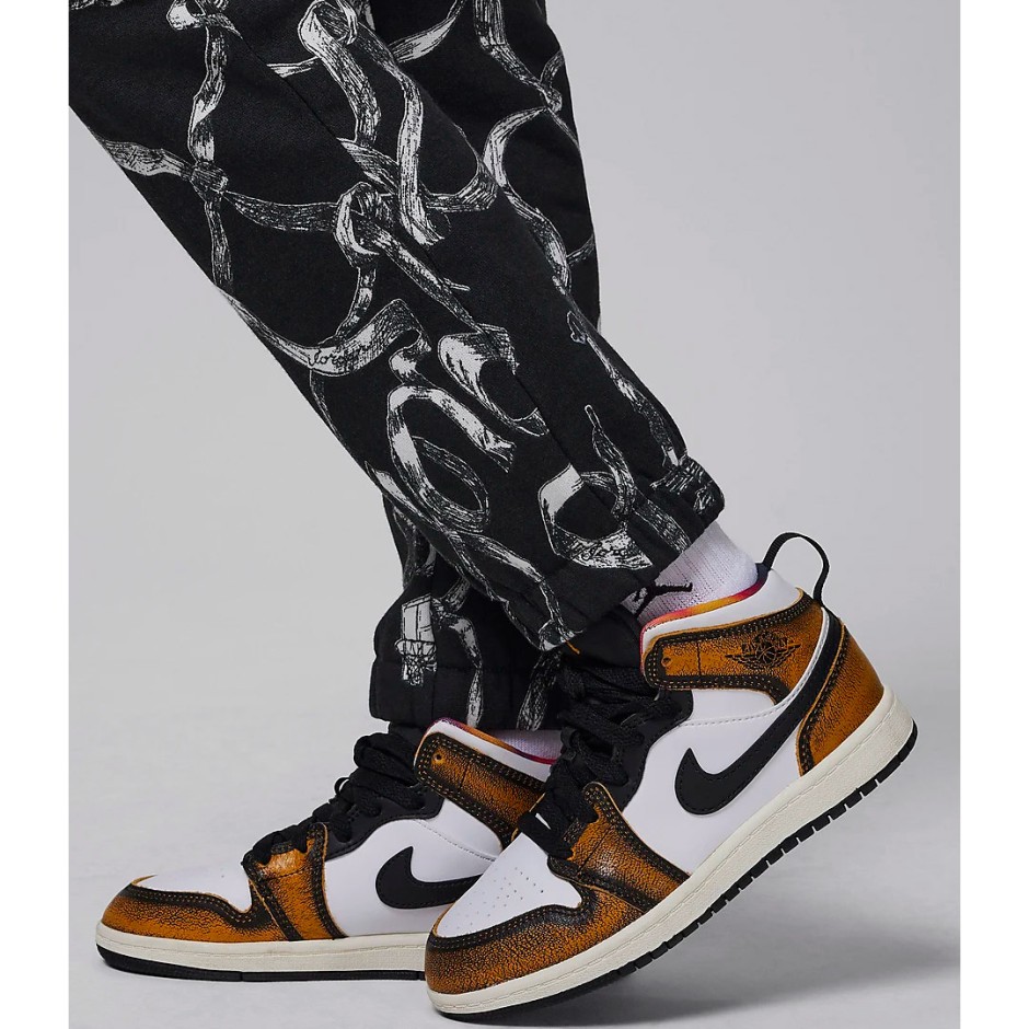 Παιδικό Παντελόνι Φόρμα Ανθρακί - Jordan Brooklyn Fleece Printed