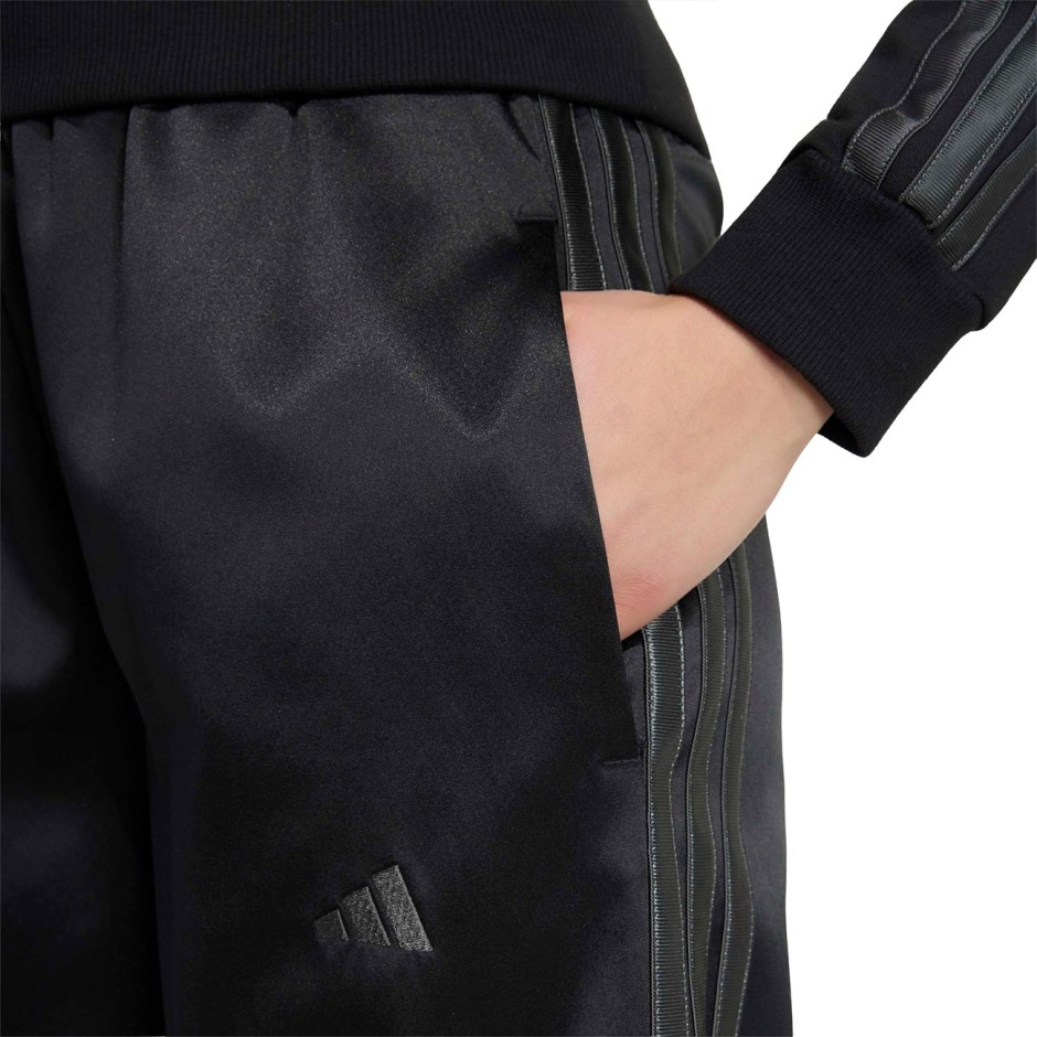 Kids' Pants Black - adidas Sportswear Satin Wide Leg