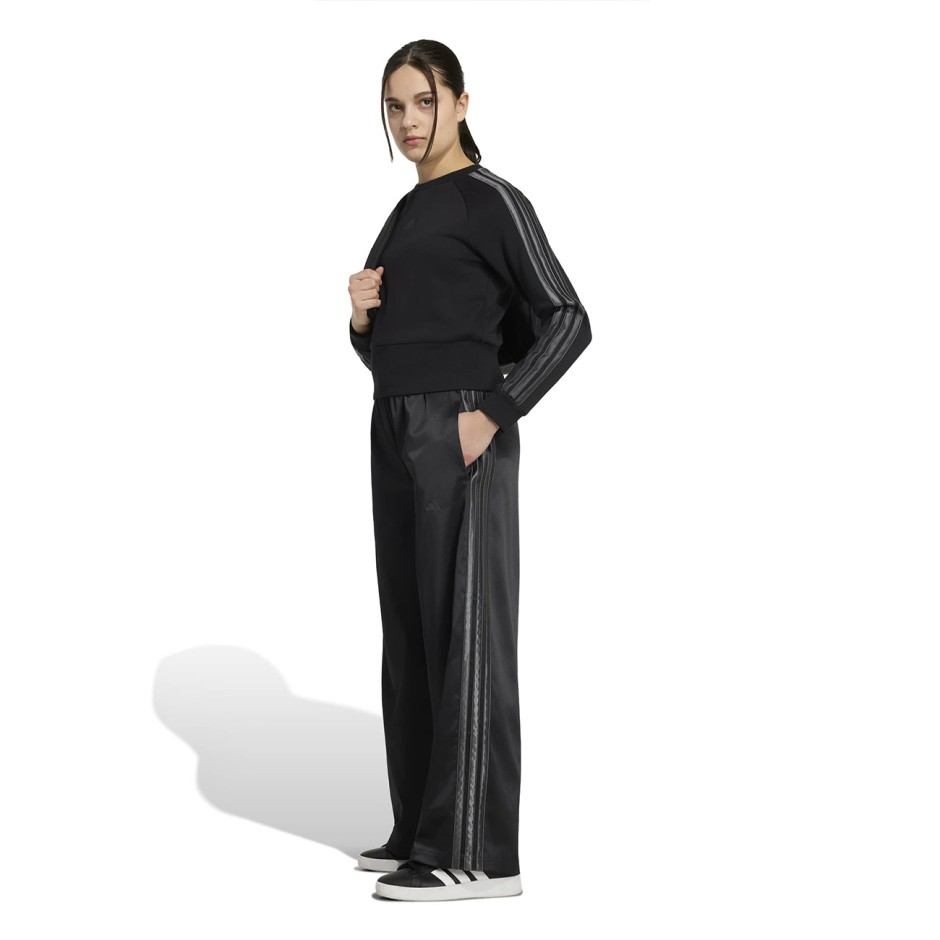 Kids' Pants Black - adidas Sportswear Satin Wide Leg