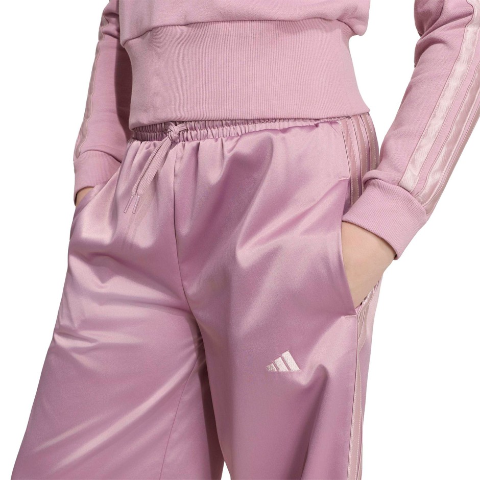 Παιδικό Παντελόνι Φόρμα Μωβ - adidas Sportswear Satin Wide Leg