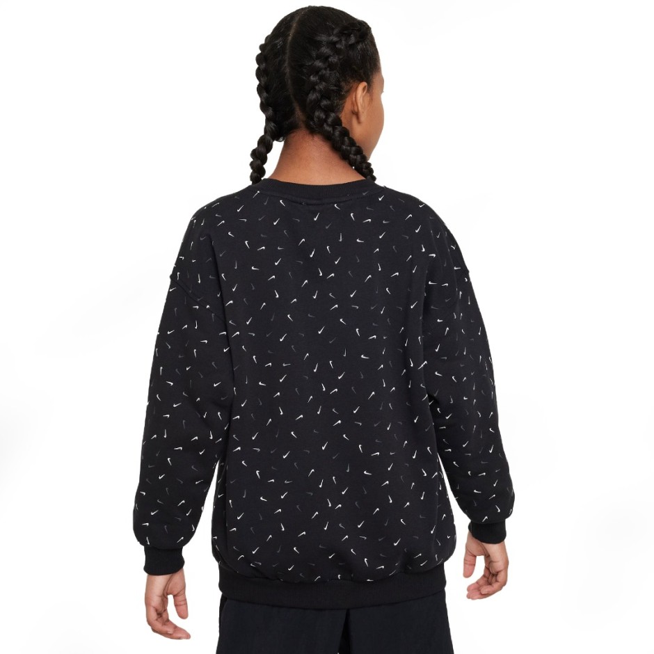 Nike Sportswear Club Fleece Μαύρο - Παιδική Μακρυμάνικη Μπλούζα 