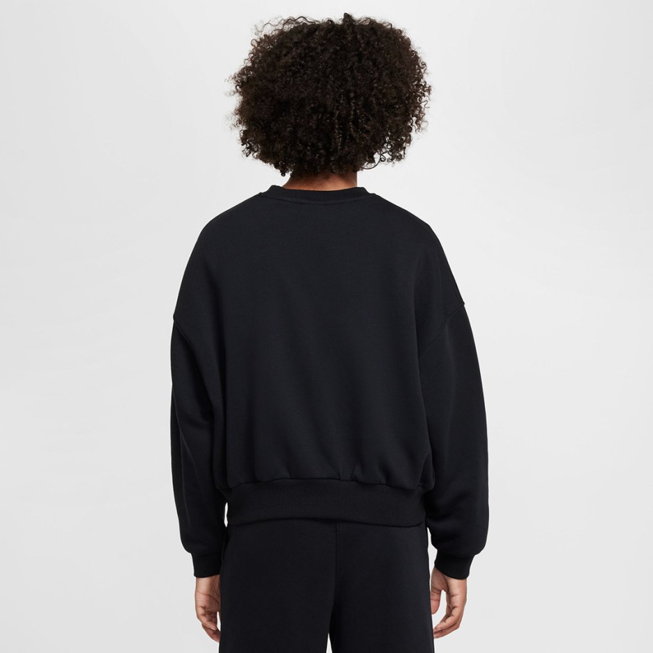 Παιδική Μακρυμάνικη Μπλούζα Μαύρη - Nike Sportswear Club Fleece