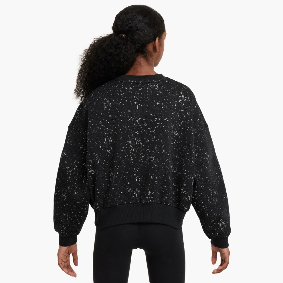 Παιδική Μακρυμάνικη Μπλούζα Μαύρη - Nike Sportswear Club Fleece