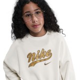 NIKE G NSW TREND FLC CRP CREW IH4308-133 Ecru Image 1