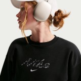 Παιδική Μακρυμάνικη Μπλούζα Μαύρη - Nike Sportswear Studio Fleece  Εικόνα 1
