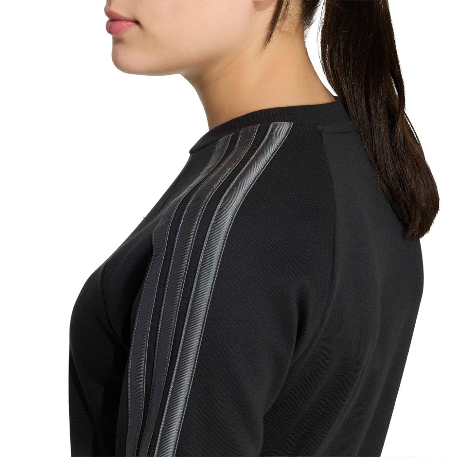Kids' Sweatshirt Black - adidas Sportswear Satin